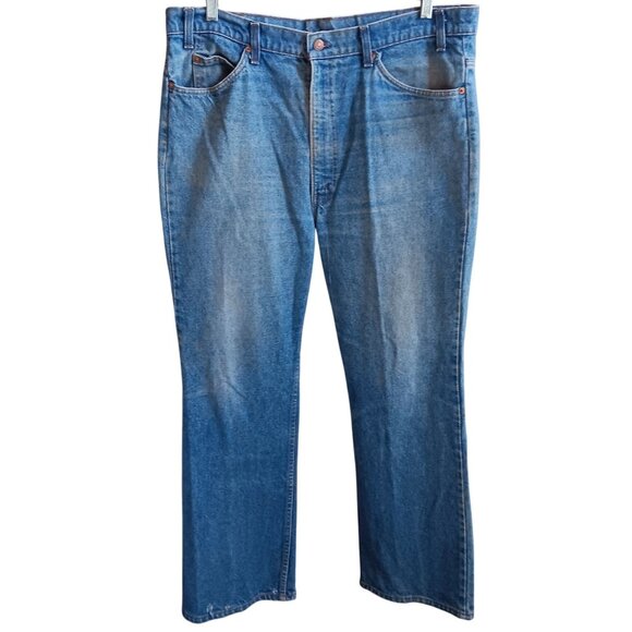 Vintage Levis 517 Jeans 38x29 Bootcut Orange Tab 1980's Farm Ranch Fade USA - Picture 1 of 8